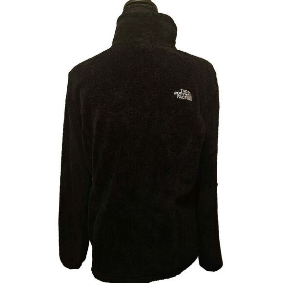 THE NORTH FACE Osito Women’s Black Sherpa Fleece Fuzzy Full Zip Jacket Size M - Picture 3 of 6